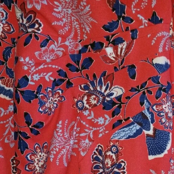 RACHEL by Rachel Roy Sheath Floral Red and Blue Midi Dress size 14W Plus NWT - Picture 3 of 10